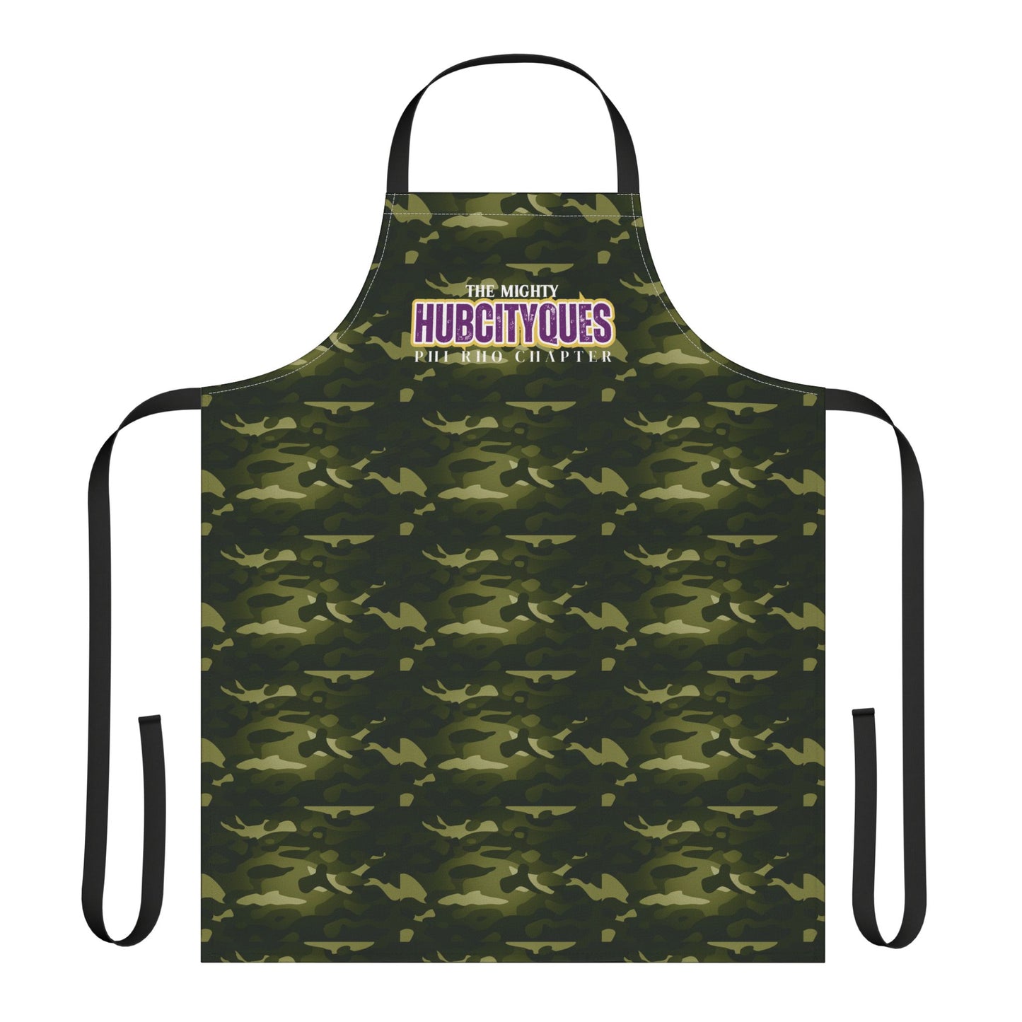 HubCityQues Camouflage Cooking Apron with 5-Color Straps